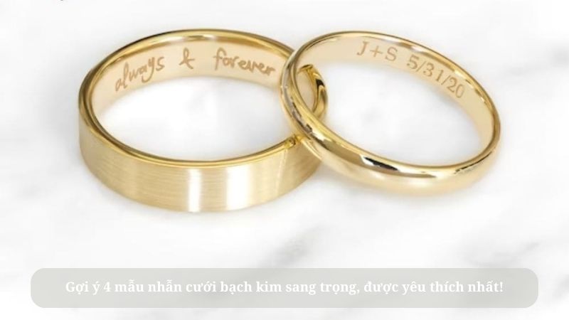 khắc chữ nhẫn cưới