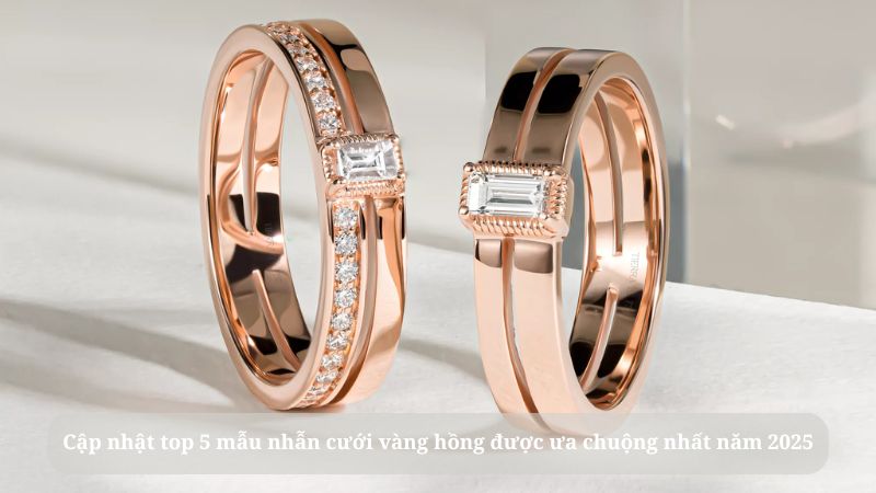 nhẫn cưới vàng hồng