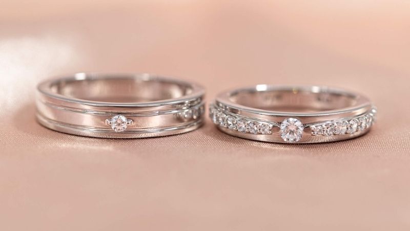nhẫn cưới vàng trắng
