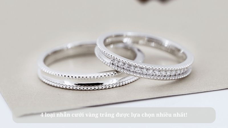 nhẫn cưới vàng trắng