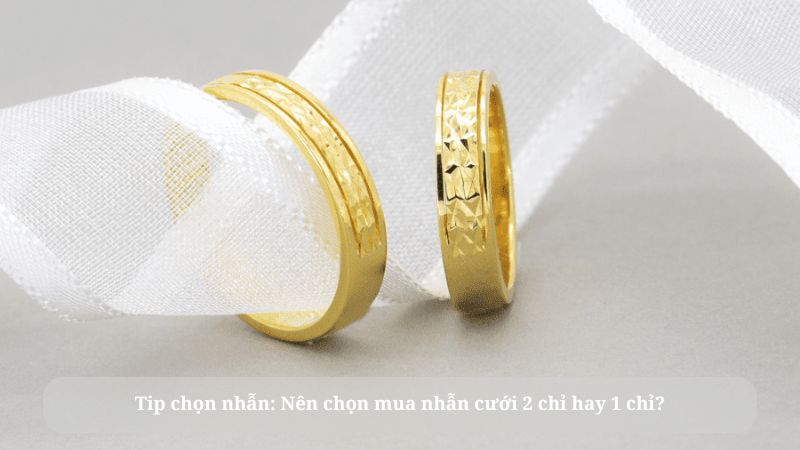 nhẫn cưới 2 chỉ