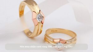 nhẫn cưới vàng 10k