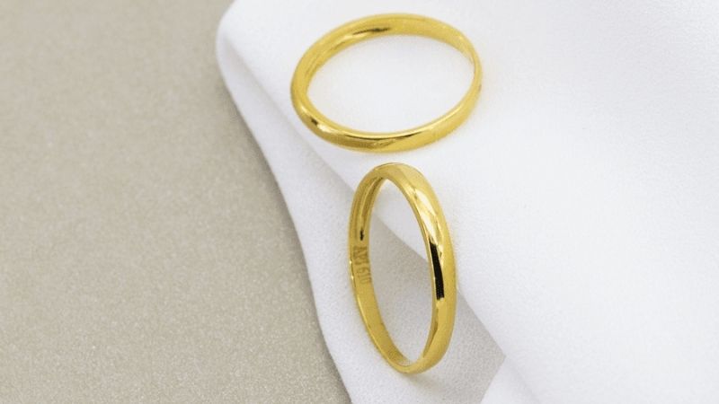 nhẫn cưới vàng 18k dưới 3 triệu