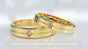 nhẫn cưới vàng 18k dưới 3 triệu