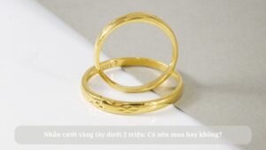 nhẫn cưới vàng tây dưới 2 triệu