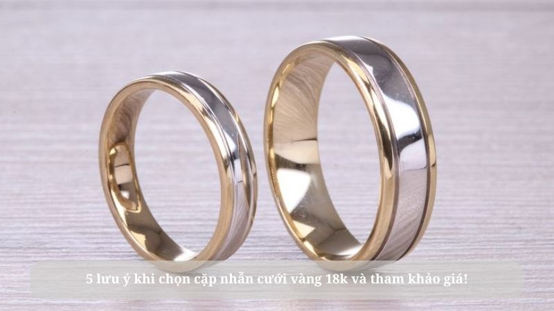 cặp nhẫn cưới vàng 18k