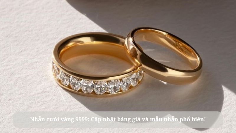 nhẫn cưới vàng 9999